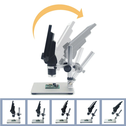 G1200 7 inch LCD Screen 1200X Portable Electronic Digital Desktop Stand Microscope, UK Plug - Digital Microscope by PMC Jewellery | Online Shopping South Africa | PMC Jewellery | Buy Now Pay Later Mobicred