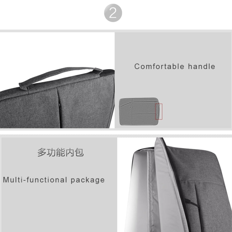 Universal Multiple Pockets Wearable Oxford Cloth Soft Portable Simple Business Laptop Tablet Bag, For 12 inch and Below Macbook, Samsung, Lenovo, Sony, DELL Alienware, CHUWI, ASUS, HP(Grey) - 12.1 inch by PMC Jewellery | Online Shopping South Africa | PMC Jewellery | Buy Now Pay Later Mobicred
