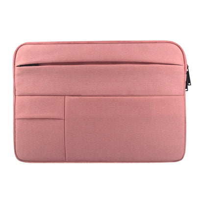 Universal Multiple Pockets Wearable Oxford Cloth Soft Portable Leisurely Laptop Tablet Bag, For 12 inch and Below Macbook, Samsung, Lenovo, Sony, DELL Alienware, CHUWI, ASUS, HP (Pink) - 12.1 inch by PMC Jewellery | Online Shopping South Africa | PMC Jewellery | Buy Now Pay Later Mobicred
