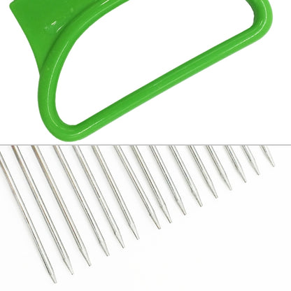 Stainless Steel Vegetable Onion Cutter Holder Meat Needle Kitchen Tools (Green) - Gadgets by PMC Jewellery | Online Shopping South Africa | PMC Jewellery | Buy Now Pay Later Mobicred