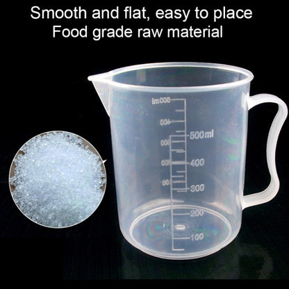 500ml Thin Section PP Plastic Flask Digital Measuring Cup Cylinder Scale Measure Glass Lab Laboratory Tools(Transparent) - Gadgets by PMC Jewellery | Online Shopping South Africa | PMC Jewellery