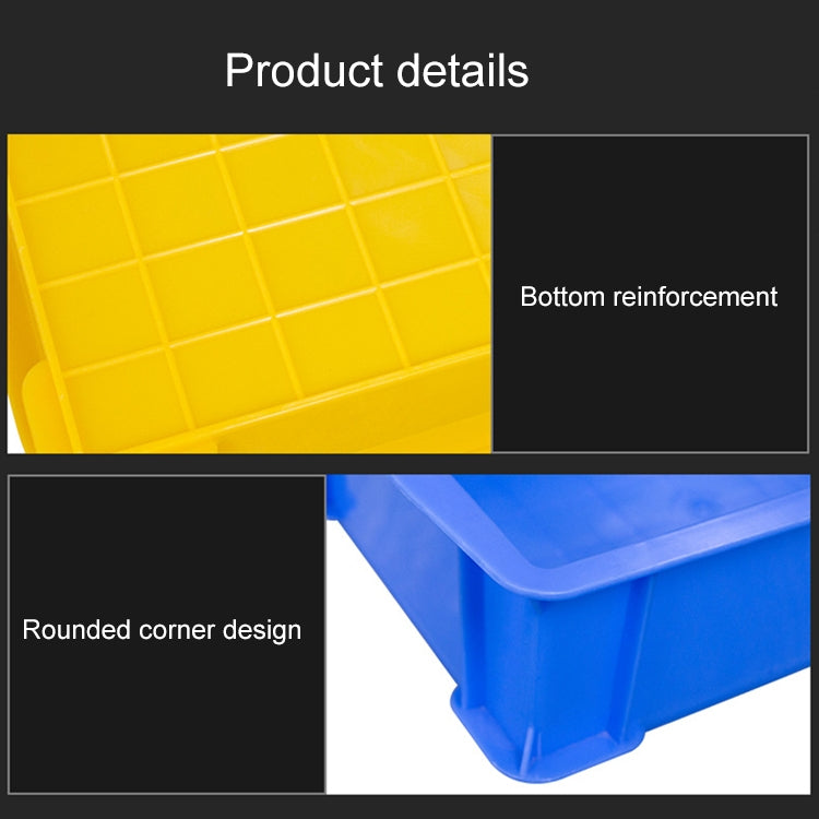 Thick Multi-function Material Box Brand New Flat Plastic Parts Box Tool Box, Size: 30.2cm x 20.9cm x 8.3cm(Yellow) - Storage Bags & Boxes by PMC TechLife | Online Shopping South Africa | PMC TechLife | Buy Now Pay Later Mobicred
