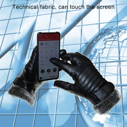 Protective Riding Winter Outdoor Sports Touch Screen Thickened Splashproof Windproof Warm Polyester Gloves for Male - Locomotive Gloves by PMC Jewellery | Online Shopping South Africa | PMC Jewellery