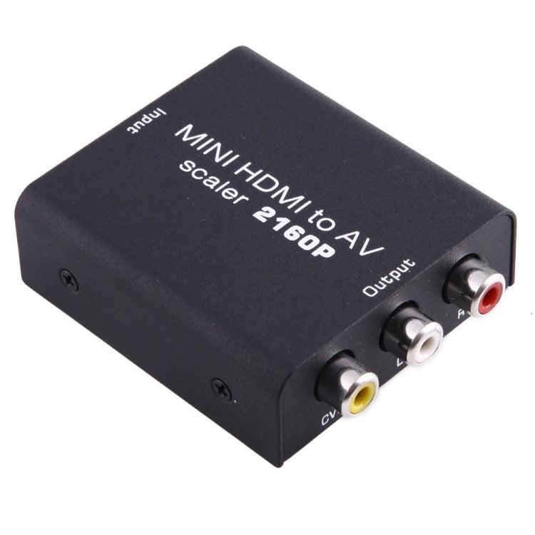 Mini HDMI to AV / CVBS Composite Video Signal Converter(Black) - Converter by PMC Jewellery | Online Shopping South Africa | PMC Jewellery | Buy Now Pay Later Mobicred