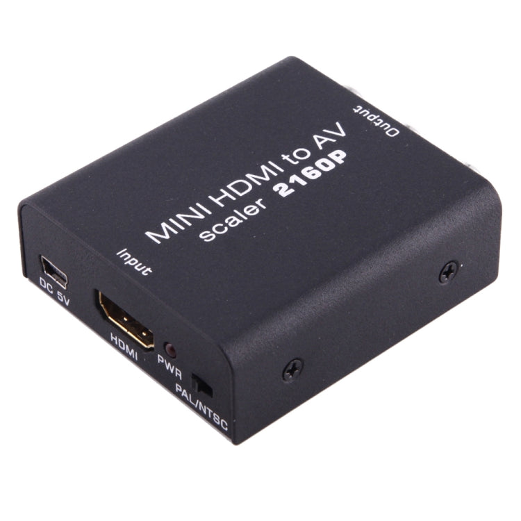 Mini HDMI to AV / CVBS Composite Video Signal Converter(Black) - Converter by PMC Jewellery | Online Shopping South Africa | PMC Jewellery | Buy Now Pay Later Mobicred