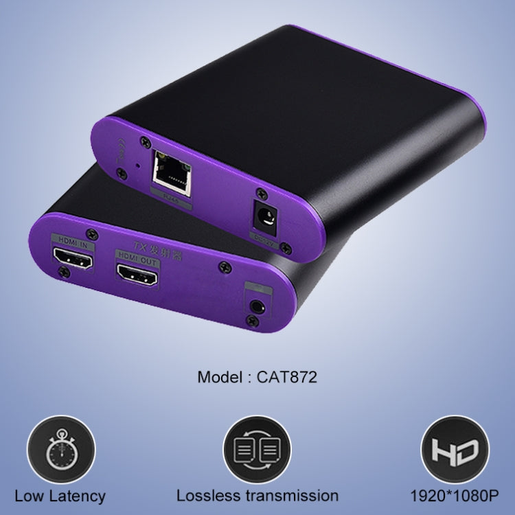 CAT872 HDMI Extender (Receiver & Sender) over CAT5e/CAT6 Cable , Transmission Distance: 200m (AU Plug) - Amplifier by PMC Jewellery | Online Shopping South Africa | PMC Jewellery | Buy Now Pay Later Mobicred