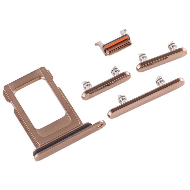 SIM Card Tray + Side Key for iPhone 11 Pro / 11 Pro Max(Gold) - Others by PMc TechLife | Online Shopping South Africa | PMc TechLife | Buy Now Pay Later Mobicred