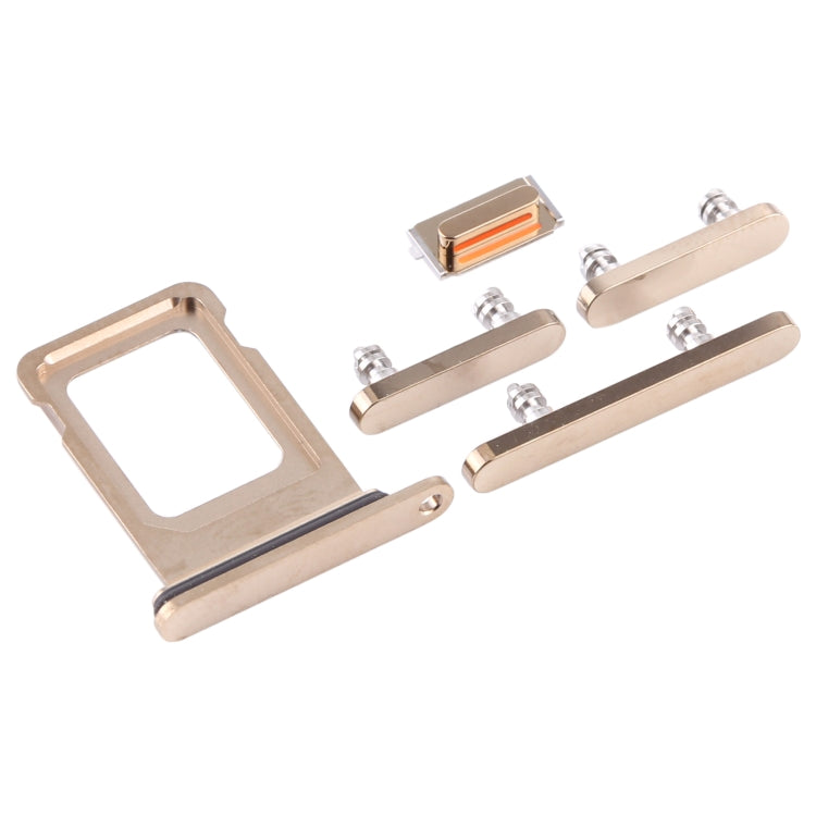 SIM Card Tray + SIM Card Tray + Side Keys for iPhone 12 Pro Max(Gold) - Side Key & Card Tray by PMc TechLife | Online Shopping South Africa | PMc TechLife | Buy Now Pay Later Mobicred
