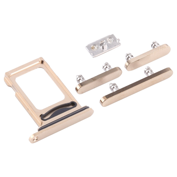 SIM Card Tray + SIM Card Tray + Side Keys for iPhone 12 Pro Max(Gold) - Side Key & Card Tray by PMc TechLife | Online Shopping South Africa | PMc TechLife | Buy Now Pay Later Mobicred