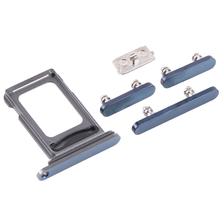SIM Card Tray + SIM Card Tray + Side Keys for iPhone 12 Pro Max(Blue) - Side Key & Card Tray by PMc TechLife | Online Shopping South Africa | PMc TechLife | Buy Now Pay Later Mobicred