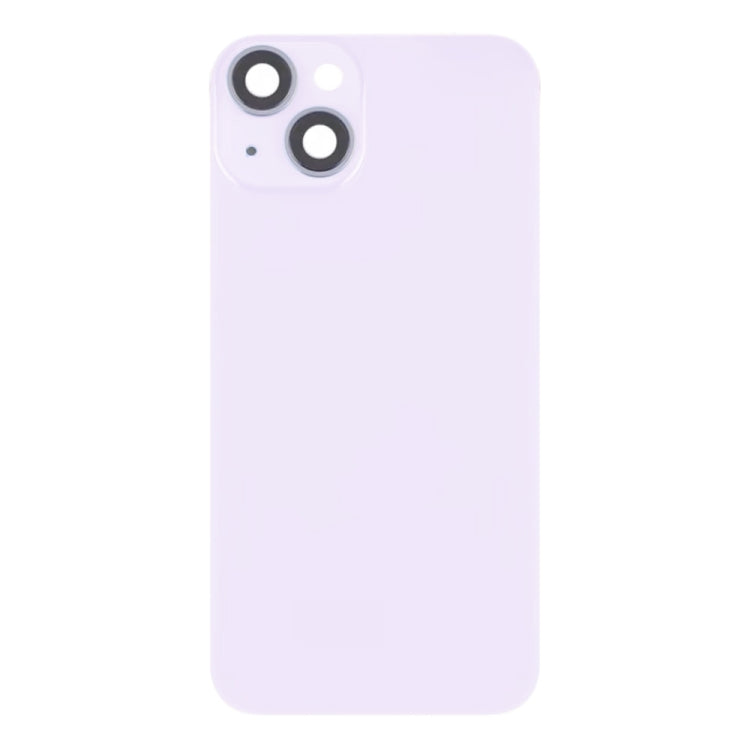 For iPhone 14 Glass Battery Back Cover with Flash Bracket + Wireless Charging Module(Purple) - Back Cover by PMC Jewellery | Online Shopping South Africa | PMC Jewellery | Buy Now Pay Later Mobicred