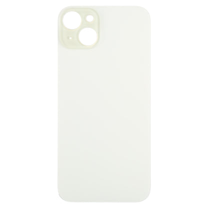 For iPhone 15 Plus Easy Replacement Big Camera Hole Glass Back Battery Cover(Yellow) - Back Cover by PMC Jewellery | Online Shopping South Africa | PMC Jewellery | Buy Now Pay Later Mobicred