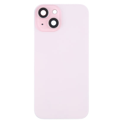 For iPhone 15 Battery Back Cover with Camera Lens Cover + MagSafe Magnet(Pink) - Back Cover by PMC Jewellery | Online Shopping South Africa | PMC Jewellery | Buy Now Pay Later Mobicred