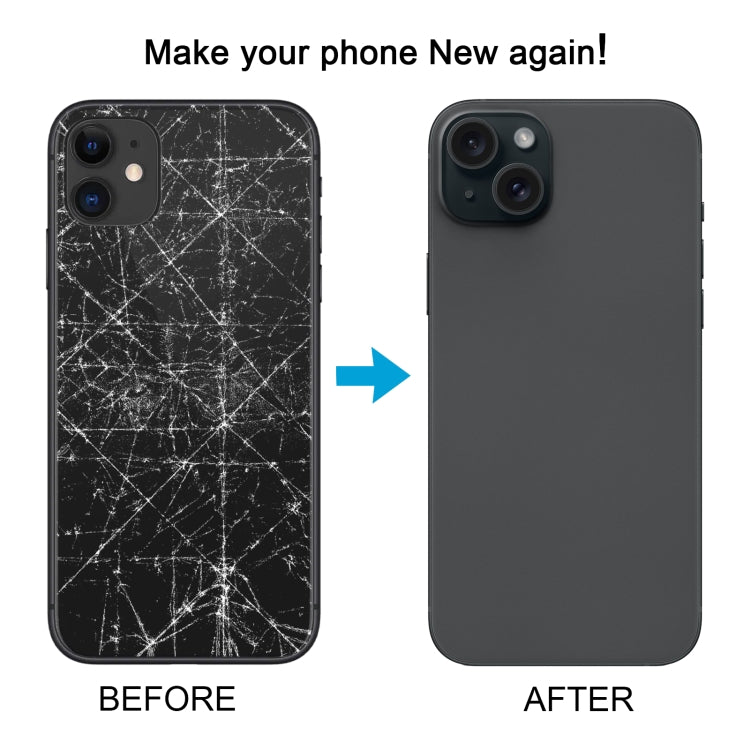 Back Cover with Appearance Imitation of iP15 Pro for iPhone 11(White) - Back Cover by PMC Jewellery | Online Shopping South Africa | PMC Jewellery | Buy Now Pay Later Mobicred
