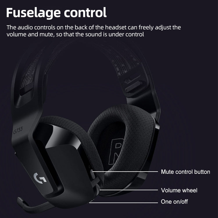 Logitech G733 LIGHT SPEED Wireless RGB Gaming Headset (Blue) - free shipping - PMC TechLife - Order now!