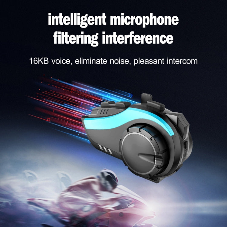 Hysnox HY-02 Bluetooth 5.0 Motorcycle Helmet Headset 2000M 6 Riders Intercom Headset (Gold) - free shipping - PMC Jewellery - Order now!