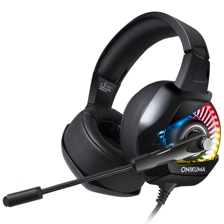 ONIKUMA K6 Over Ear Bass Stereo Surround Gaming Headphone with Microphone & RGB Lights - Multimedia Headset by ONIKUMA | Online Shopping South Africa | PMC Jewellery | Buy Now Pay Later Mobicred