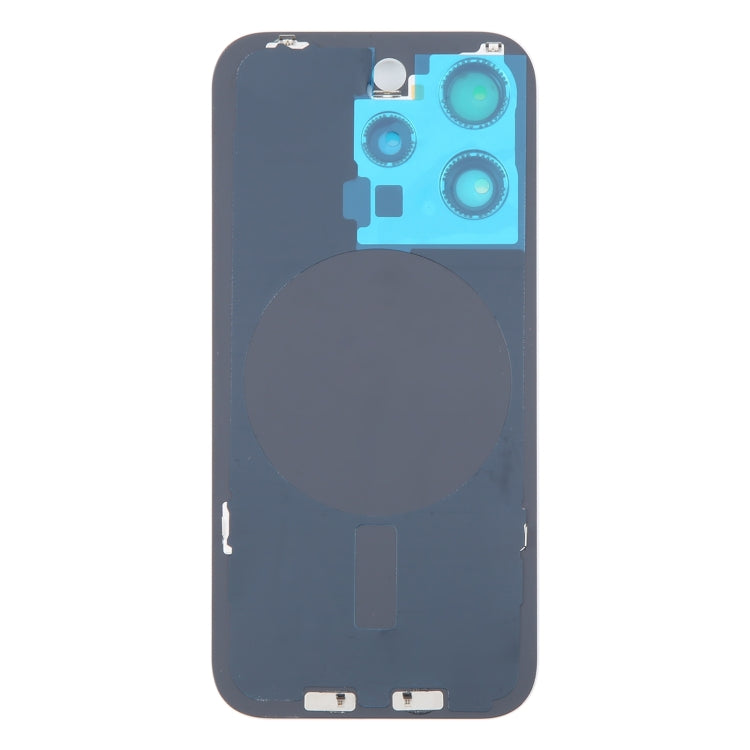 For iPhone 16 Pro Max Original Glass Battery Back Cover with Camera Lens Cover(White) - Back Cover by PMC Jewellery | Online Shopping South Africa | PMC Jewellery | Buy Now Pay Later Mobicred