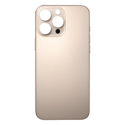 For iPhone 16 Pro Easy Replacement Big Camera Hole Glass Back Battery Cover(Gold) -  by PMC Jewellery | Online Shopping South Africa | PMC Jewellery | Buy Now Pay Later Mobicred