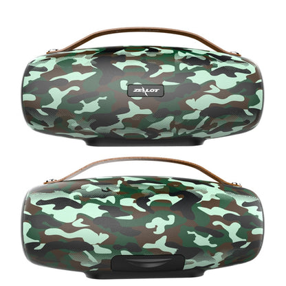 ZEALOT S27 Multifunctional Bass Wireless Bluetooth Speaker, Built-in Microphone, Support Bluetooth Call & AUX & TF Card & 1x93mm + 2x66mm Speakers(Camouflage Green) - Desktop Speaker by ZEALOT | Online Shopping South Africa | PMC Jewellery | Buy Now Pay Later Mobicred