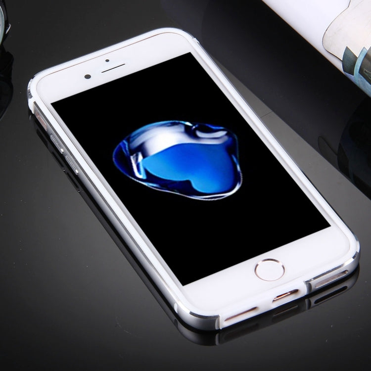 For  iPhone 8 & 7  TPU + Aluminum Alloy Bumper Frame(Silver) - More iPhone Cases by PMC TechLife | Online Shopping South Africa | PMC TechLife