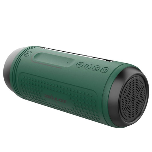 ZEALOT A1 Multifunctional Bass Wireless Bluetooth Speaker, Built-in Microphone, Support Bluetooth Call & AUX & TF Card & LED Lights (Dark Green) - Desktop Speaker by ZEALOT | Online Shopping South Africa | PMC Jewellery | Buy Now Pay Later Mobicred