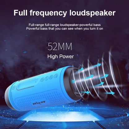 ZEALOT A1 Multifunctional Bass Wireless Bluetooth Speaker, Built-in Microphone, Support Bluetooth Call & AUX & TF Card & LED Lights (Grey) - Desktop Speaker by ZEALOT | Online Shopping South Africa | PMC Jewellery | Buy Now Pay Later Mobicred