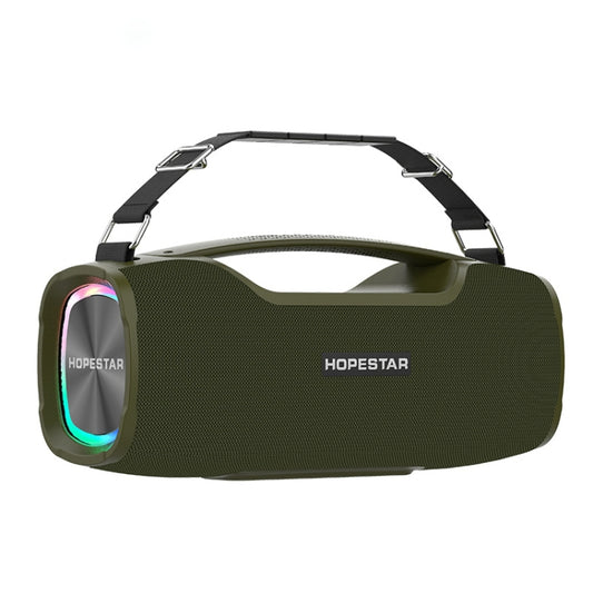 HOPESTAR A6X TWS Portable Outdoor Bluetooth Speaker with Colorful Music Lights, Support Power Bank & Hands-free Call & U Disk & TF Card & 3.5mm AUX(Green) - Desktop Speaker by HOPESTAR | Online Shopping South Africa | PMC Jewellery | Buy Now Pay Later Mobicred