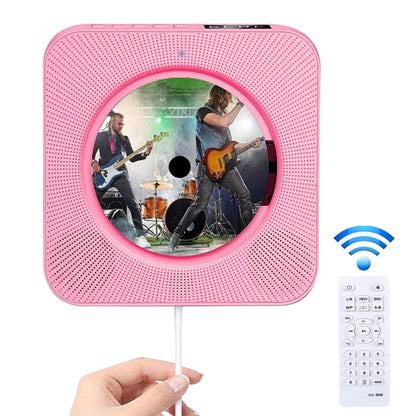 The Second Generation Portable Digital Display Bluetooth Speaker CD Player with Remote Control (Pink) - DVD & LCD Player by PMC Jewellery | Online Shopping South Africa | PMC Jewellery | Buy Now Pay Later Mobicred