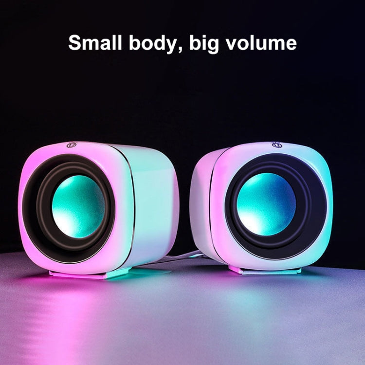 A1 Standard Version USB Wire-controlled Mini High Volume Wired Speaker, Cable Length: 1.1m(White) -  by PMC TechLife | Online Shopping South Africa | PMC TechLife | Buy Now Pay Later Mobicred