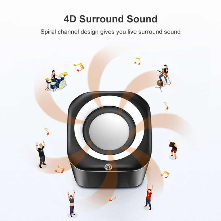 A1 USB Wire-controlled 9D Subwoofer Sound Mini Wired Speaker, Premium Version(Blue) -  by PMC TechLife | Online Shopping South Africa | PMC TechLife