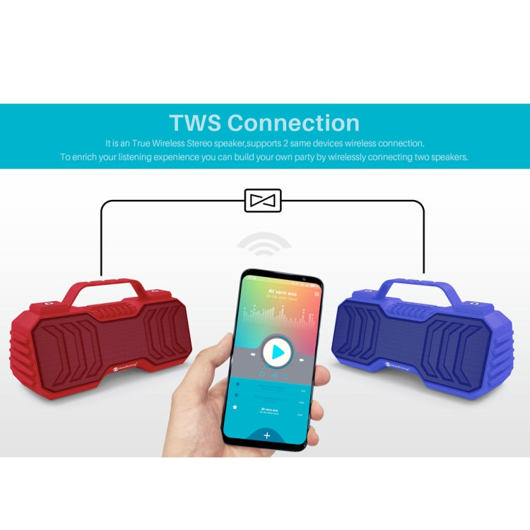 NewRixing NR-2029 Portable Wireless Bluetooth Stereo Speaker Support TWS Function Speaker(Red) - Desktop Speaker by NewRixing | Online Shopping South Africa | PMC Jewellery | Buy Now Pay Later Mobicred