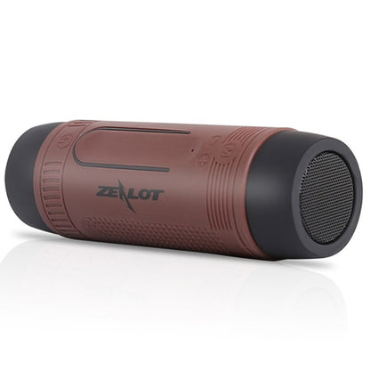 ZEALOT S1 Bluetooth 4.0 Wireless Wired Stereo Speaker Subwoofer Audio Receiver with 4000mAh Battery, Support 32GB Card, For iPhone, Galaxy, Sony, Lenovo, HTC, Huawei, Google, LG, Xiaomi, other Smartphones(Coffee) - Desktop Speaker by ZEALOT | Online Shopping South Africa | PMC Jewellery | Buy Now Pay Later Mobicred