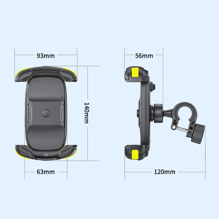 Motorcycle Bicycle Phone Riding Holder Bracket (Black) - Holder by PMC Jewellery | Online Shopping South Africa | PMC Jewellery | Buy Now Pay Later Mobicred