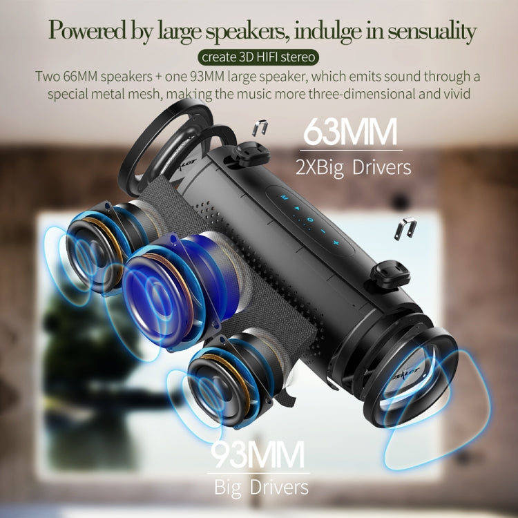 ZEALOT S39 Portable Subwoofer Wireless Bluetooth Speaker with Built-in Mic, Support Hands-Free Call & TF Card & AUX (Black) - free shipping - PMC Jewellery - Order now!