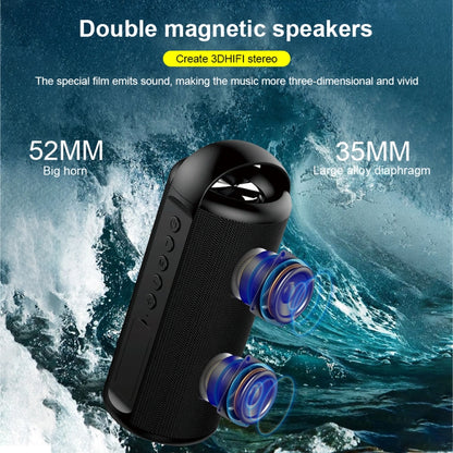 ZEALOT S36 Portable Heavy Bass Wireless Bluetooth Speaker with Built-in Mic, Support Hands-Free Call & TF Card & AUX (Black) - Desktop Speaker by ZEALOT | Online Shopping South Africa | PMC Jewellery | Buy Now Pay Later Mobicred