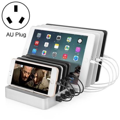 X6 96W 2.4A 8 USB Ports Smart Charger with Detachable Bezel, AU Plug(White) - Multifunction Charger by PMC Jewellery | Online Shopping South Africa | PMC Jewellery | Buy Now Pay Later Mobicred