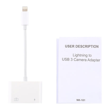 NK101 8 Pin to USB Camera Reader Adapter, Compatible with IOS 9.1 and Above Systems - Converter & Adapter by PMC Jewellery | Online Shopping South Africa | PMC Jewellery | Buy Now Pay Later Mobicred