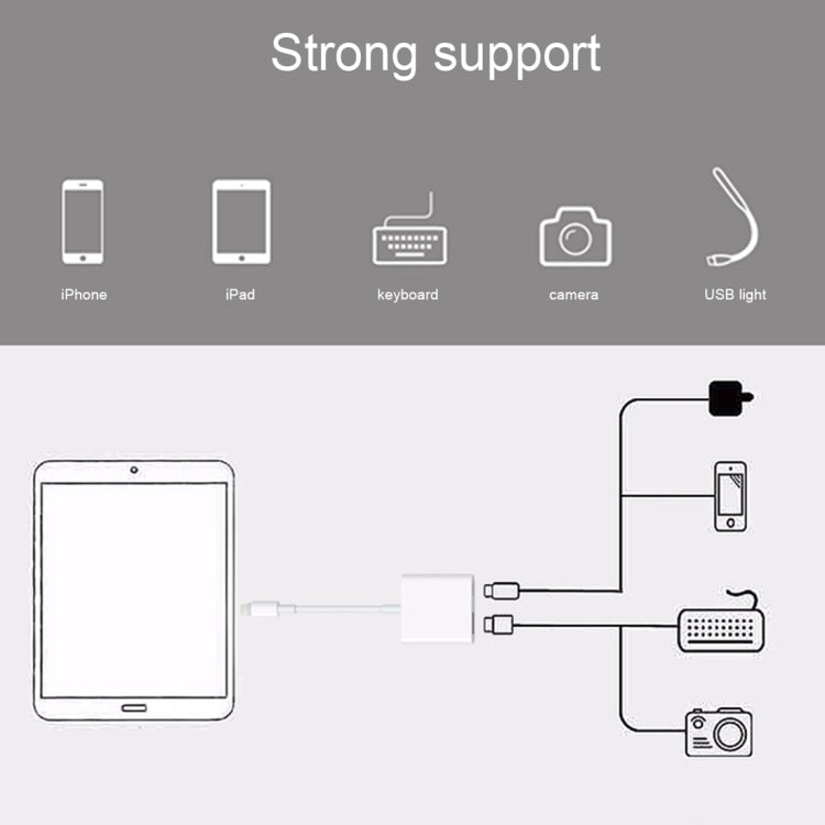 NK101 8 Pin to USB Camera Reader Adapter, Compatible with IOS 9.1 and Above Systems - Converter & Adapter by PMC Jewellery | Online Shopping South Africa | PMC Jewellery | Buy Now Pay Later Mobicred