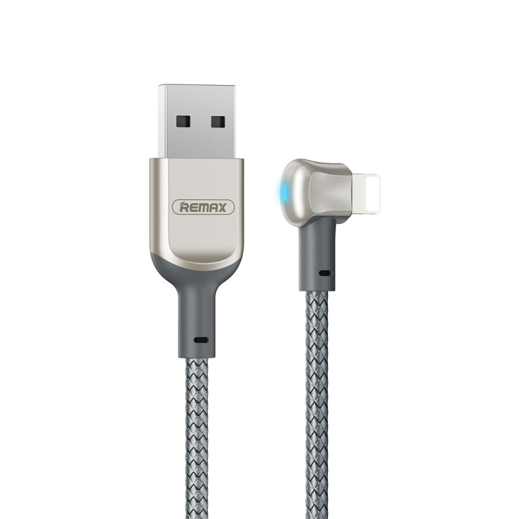 REMAX RC-024i Sury Leyo Series 1.2m 2.4A USB to 8 Pin Data Cable for iPhone, iPad(Silver) - Normal Style Cable by REMAX | Online Shopping South Africa | PMC Jewellery | Buy Now Pay Later Mobicred