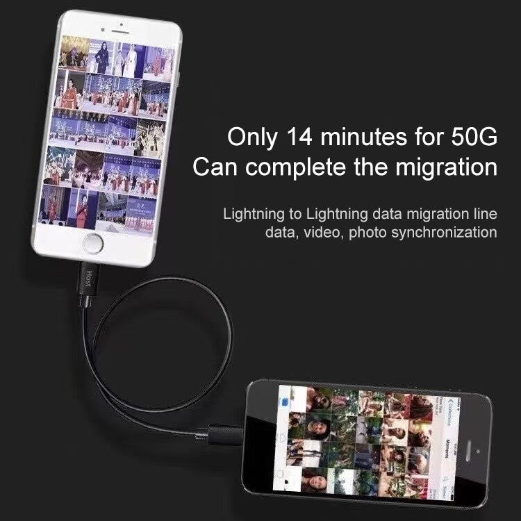 8 Pin to 8 Pin Data Migration Cable, Support Charging, Cable Length: 30cm - Multifunction Cable by PMC Jewellery | Online Shopping South Africa | PMC Jewellery | Buy Now Pay Later Mobicred
