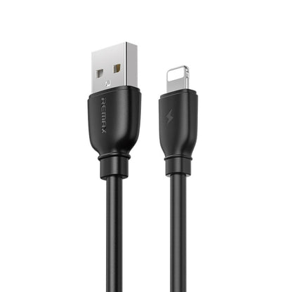 REMAX RC-138i 2.4A USB to 8 Pin Suji Pro Fast Charging Data Cable, Cable Length: 1m (Black) - Normal Style Cable by REMAX | Online Shopping South Africa | PMC Jewellery | Buy Now Pay Later Mobicred