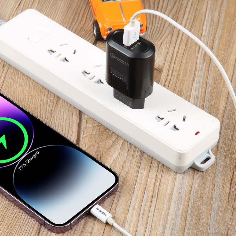 LZ-2117 18W QC3.0 3.1A USB Fast Charger, EU Plug(Black) - USB Charger by PMC Jewellery | Online Shopping South Africa | PMC Jewellery | Buy Now Pay Later Mobicred