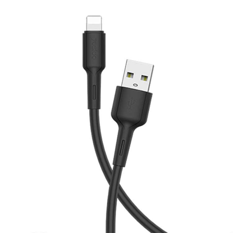 Yesido CA42 2.4A USB to 8 Pin Charging Cable, Length: 1m (Black) - Normal Style Cable by Yesido | Online Shopping South Africa | PMC Jewellery | Buy Now Pay Later Mobicred