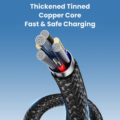 USAMS US-SJ705 Type-C to 8 Pin 30W Fast Charge Magnetic Data Cable, Length: 1m (Tarnish) - 2 in 1 Cable by USAMS | Online Shopping South Africa | PMC Jewellery | Buy Now Pay Later Mobicred