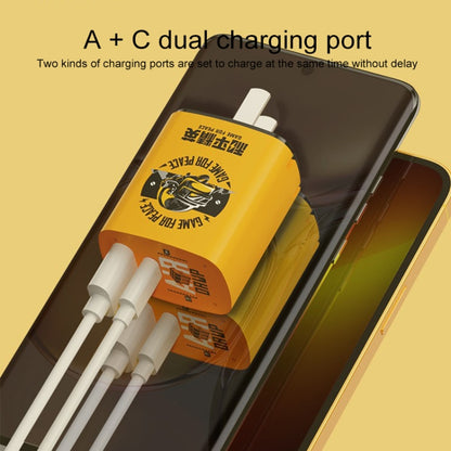 ROCK T42 PD 20W USB + TypeC / USB-C Dual Ports Fast Charging Travel Charger, CN Plug (Orange) - USB Charger by ROCK | Online Shopping South Africa | PMC Jewellery | Buy Now Pay Later Mobicred