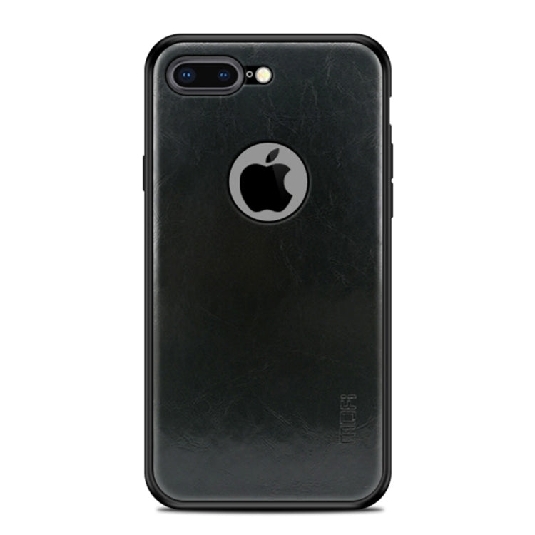 MOFI Shockproof PC+TPU+PU Leather Protective Back Case for iPhone 7 Plus(Black) - More iPhone Cases by MOFI | Online Shopping South Africa | PMC Jewellery