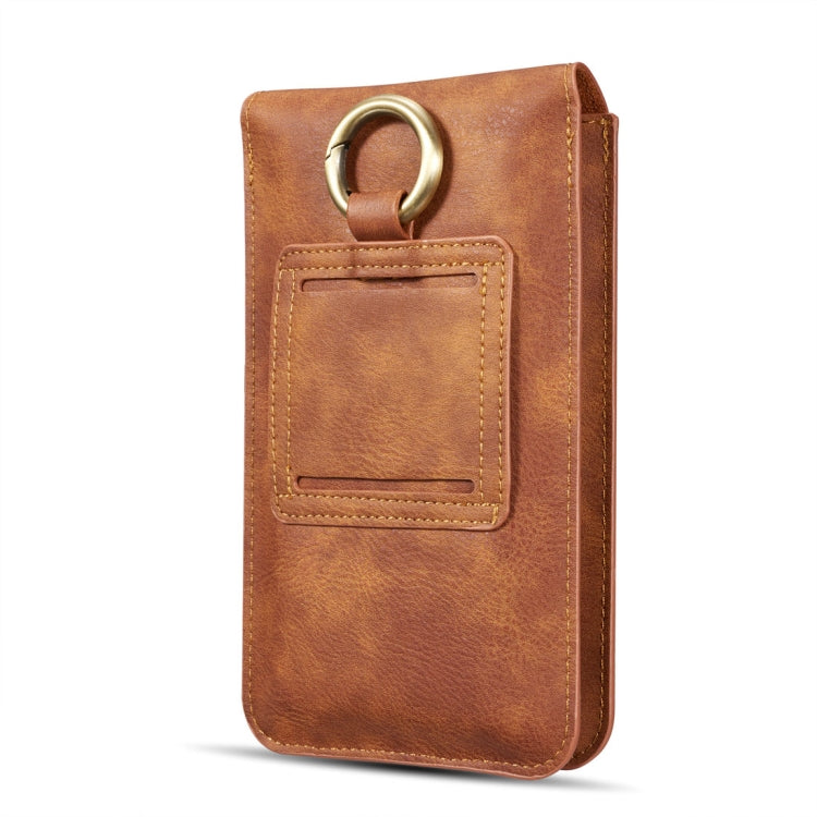 DG.MING Universal Cowskin Leather Protective Case Bag Waist Bag with Card Slots & Hook - More iPhone Cases by DG.MING | Online Shopping South Africa | PMC TechLife | Buy Now Pay Later Mobicred