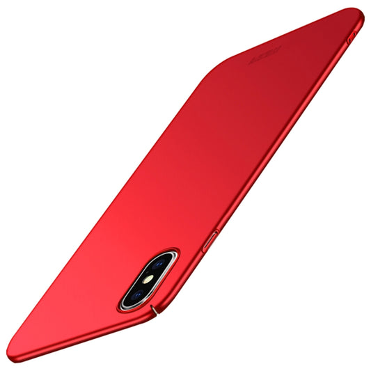 For iPhone XS Max MOFI Frosted PC Ultra-thin Full Coverage Protective Case (Red) - More iPhone Cases by MOFI | Online Shopping South Africa | PMC Jewellery