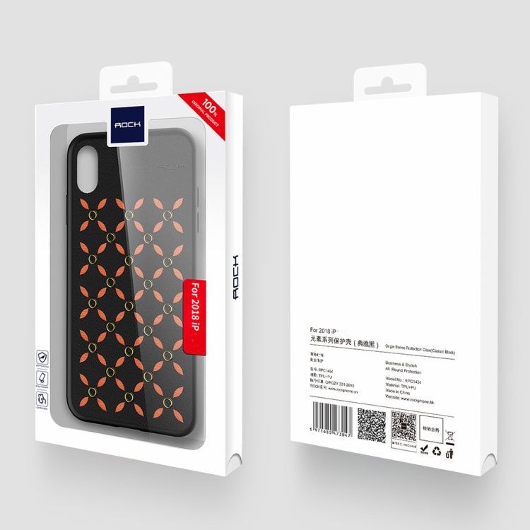 For iPhone XS Max ROCK Origin Series Business TPU + PU Protective Case - More iPhone Cases by ROCK | Online Shopping South Africa | PMC TechLife | Buy Now Pay Later Mobicred
